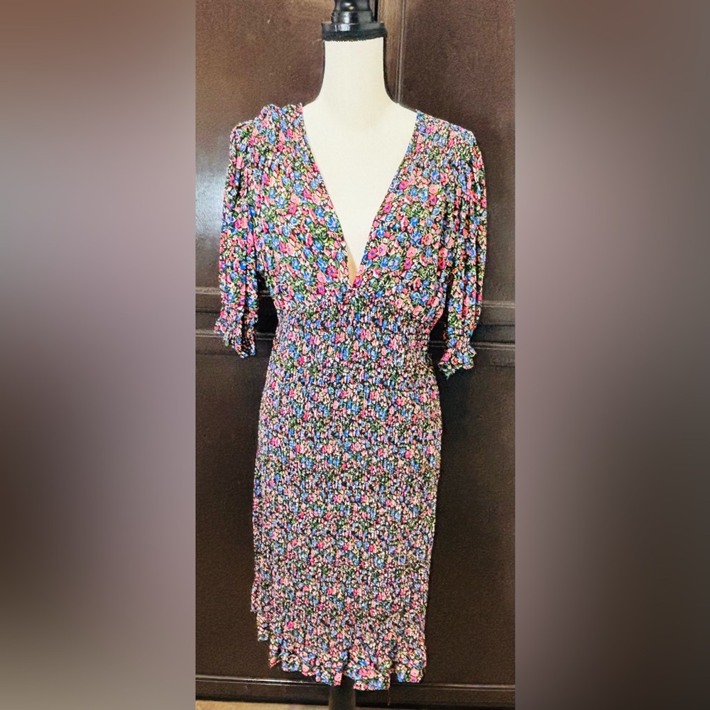 Floral V-Neck Dress